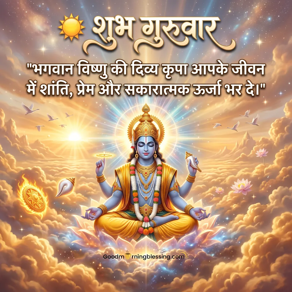 Shree Vishnu Ji Shubh Guruwar Status Photo