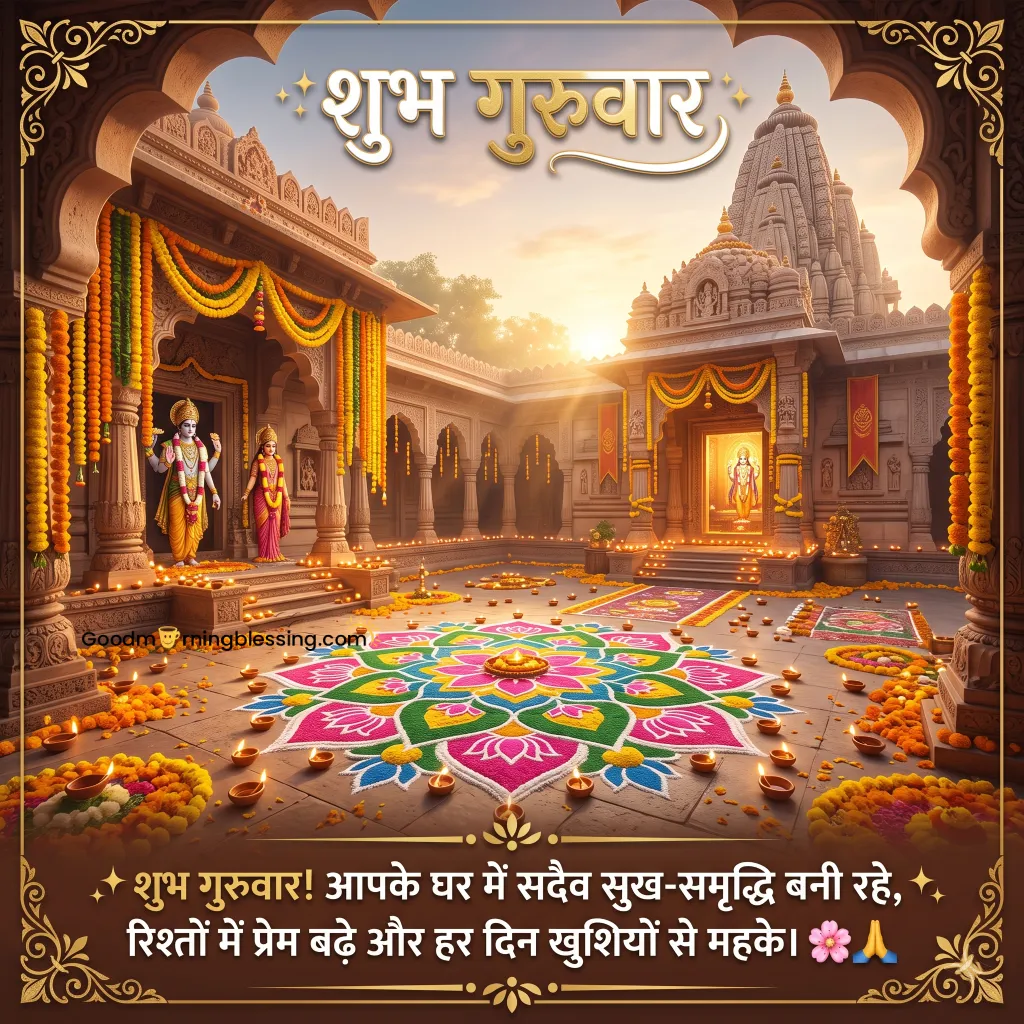 Shree Vishnu Ji Shubh Guruwar Wishing Pic