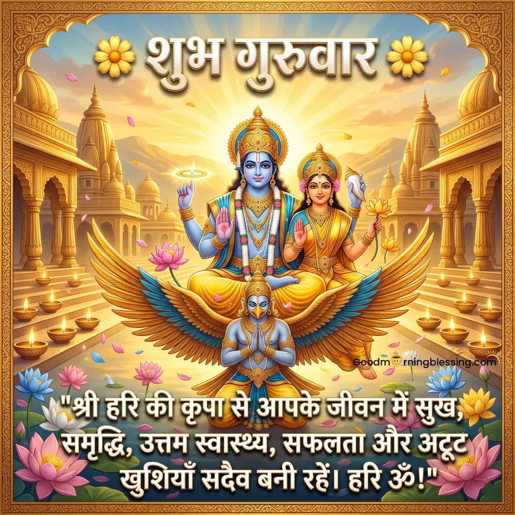 Shri Vishnu Ji Shubh Guruwar Wish Picture