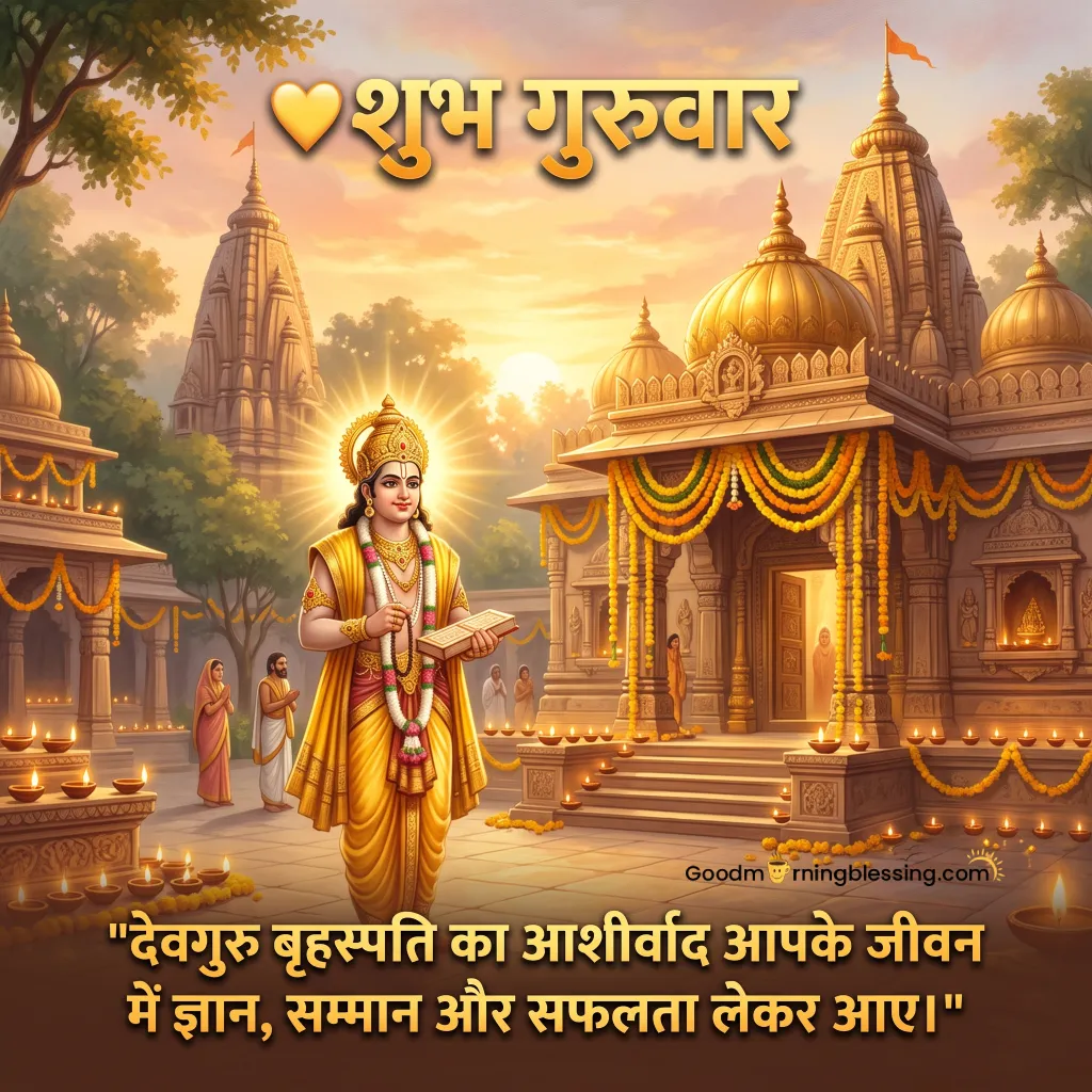 Shubh Guruwar Good Morning Images With Quotes In Hindi
