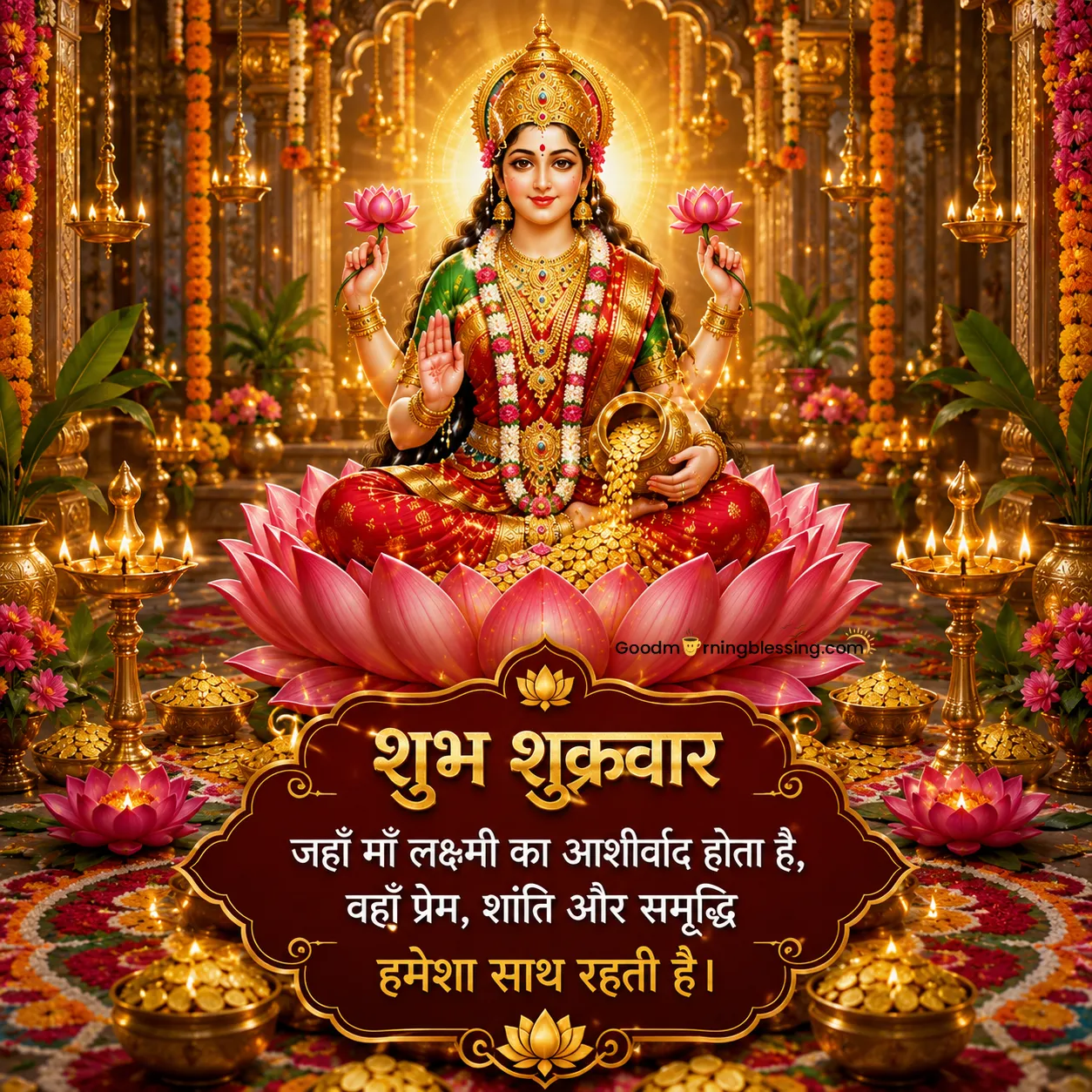 Shubh Shukrawar Good Morning Laxmi Mata Pic