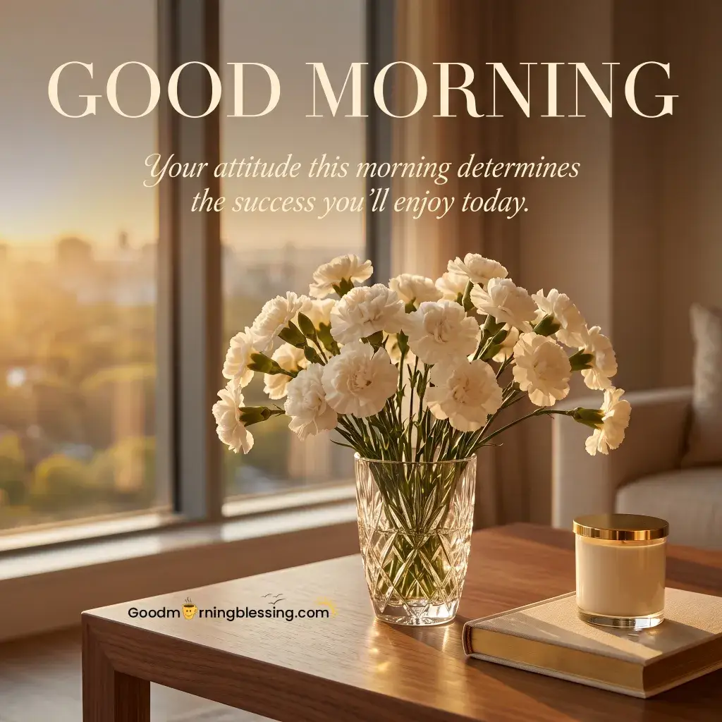 White Flower Good Morning Images For Whatsapp