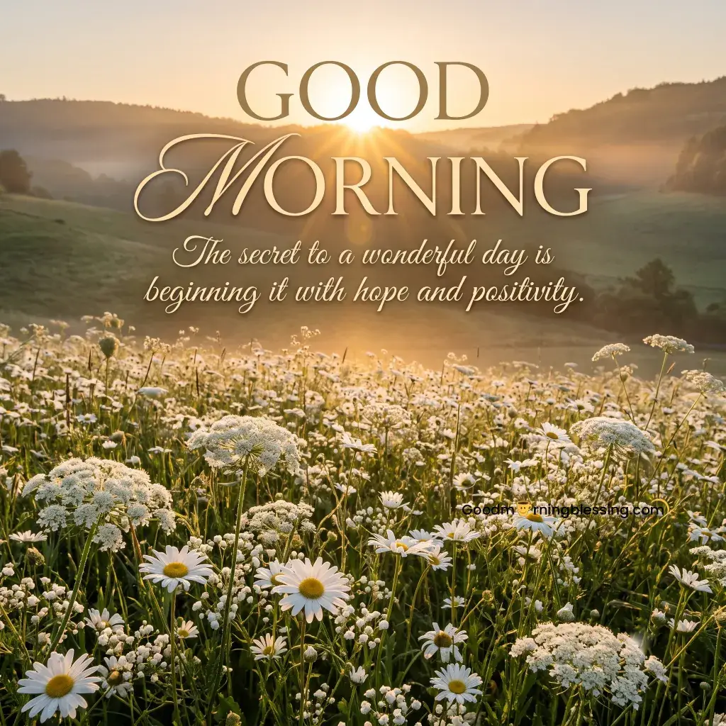 White Flower Good Morning Images With Quotes