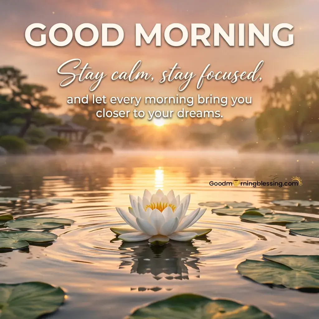 White Lotus Good Morning Blessings