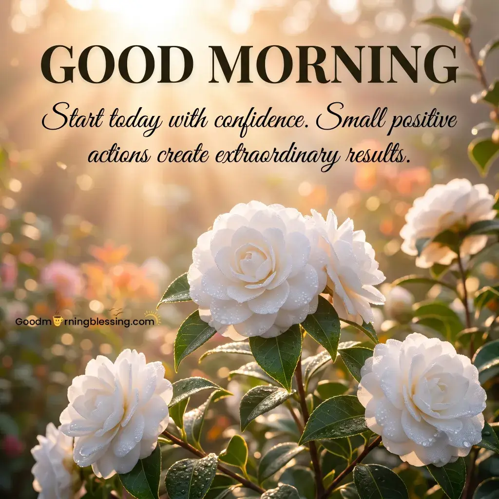 White Rose Good Morning Images