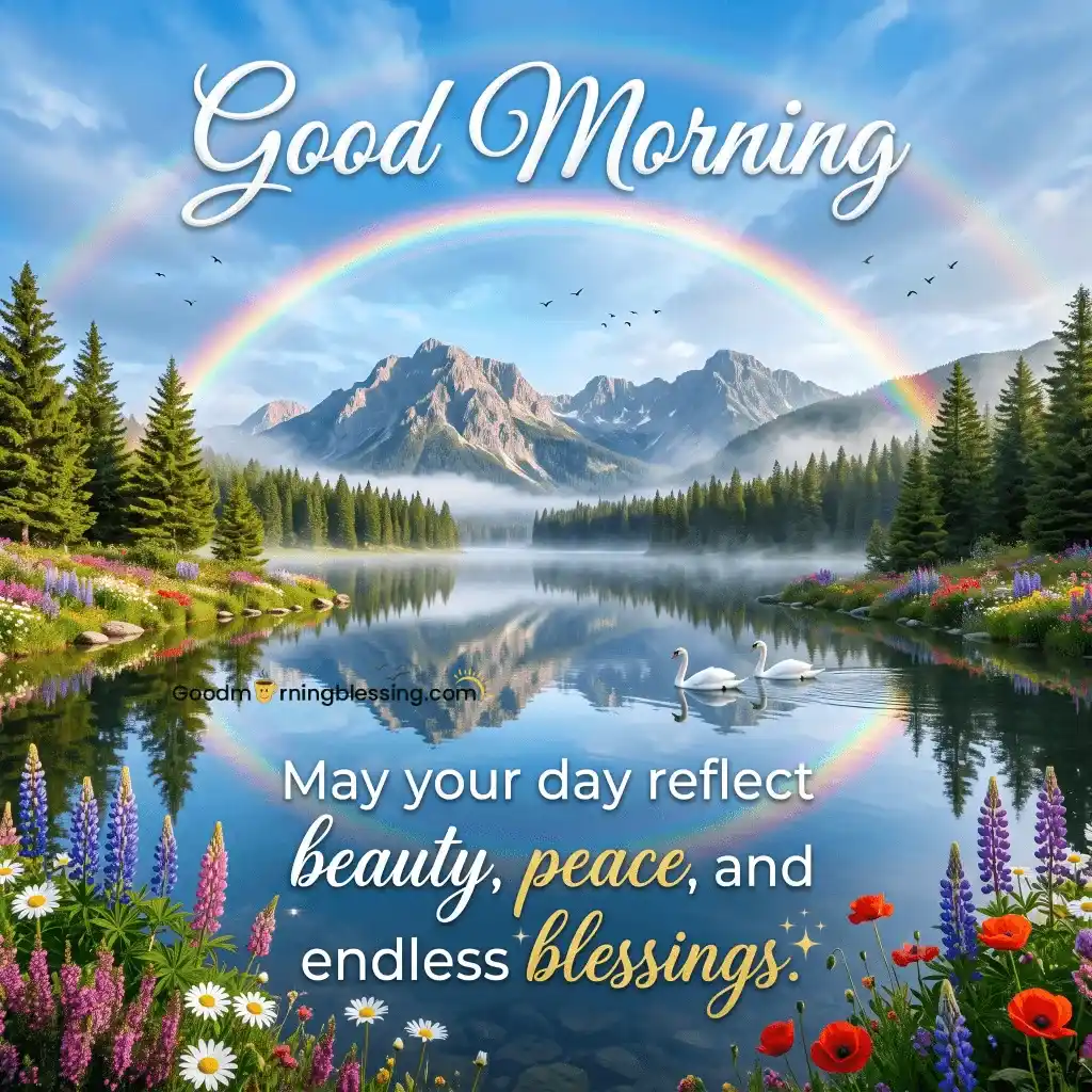 Colorful Good Morning Rainbow