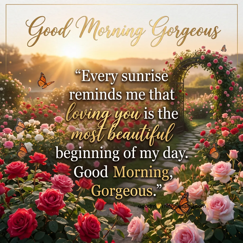Good Morning Gorgeous I Love You