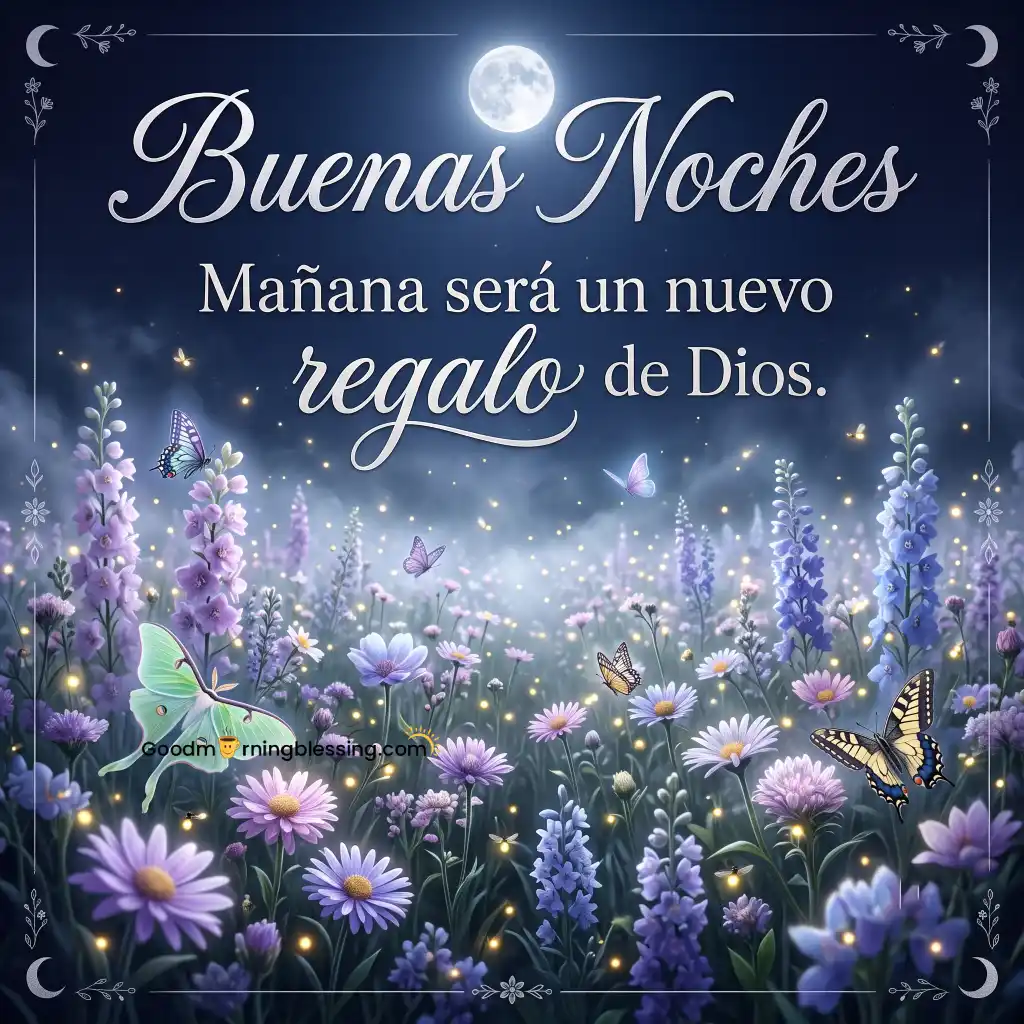 Good Night Spanish Greeting