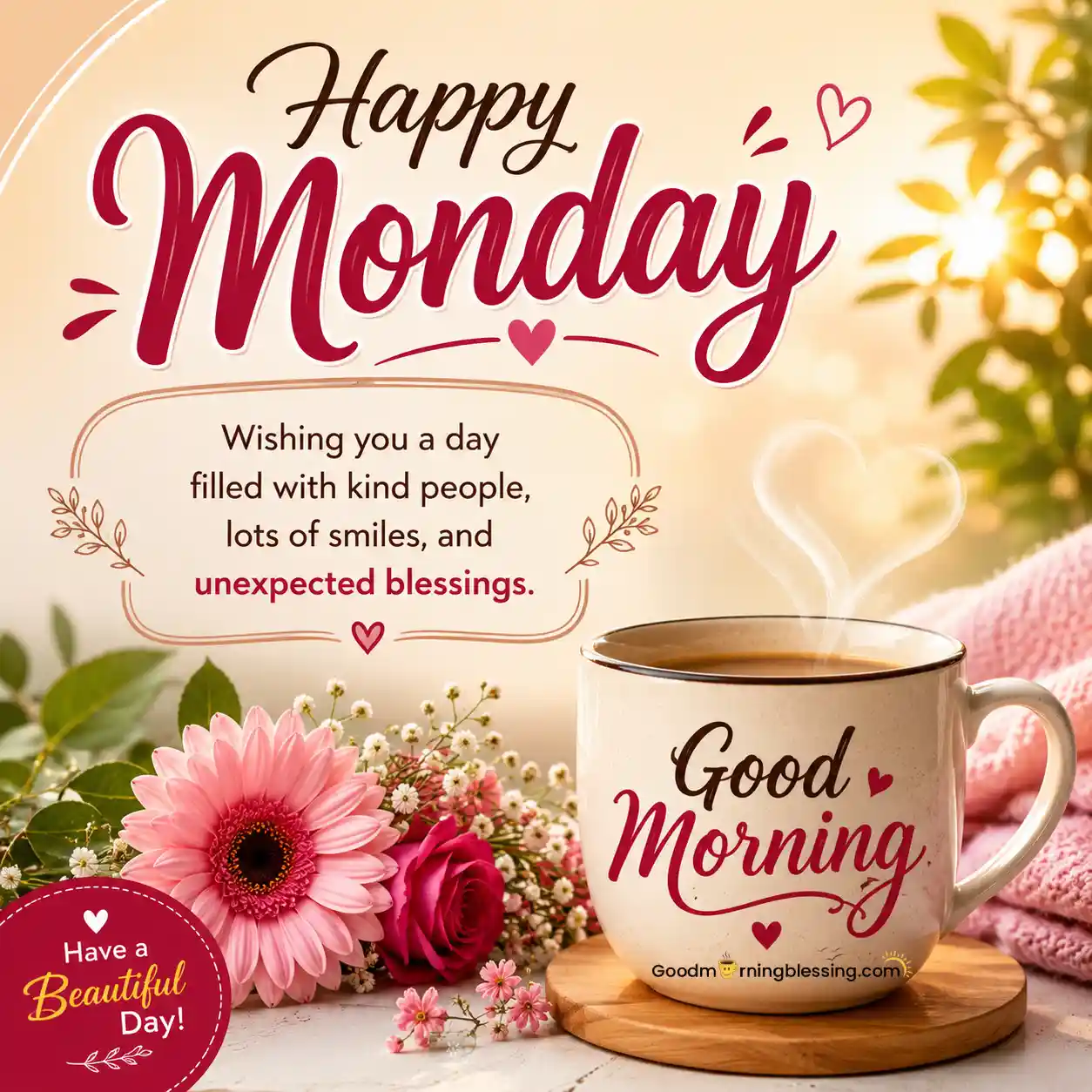Happy Monday Good Morning Free Download
