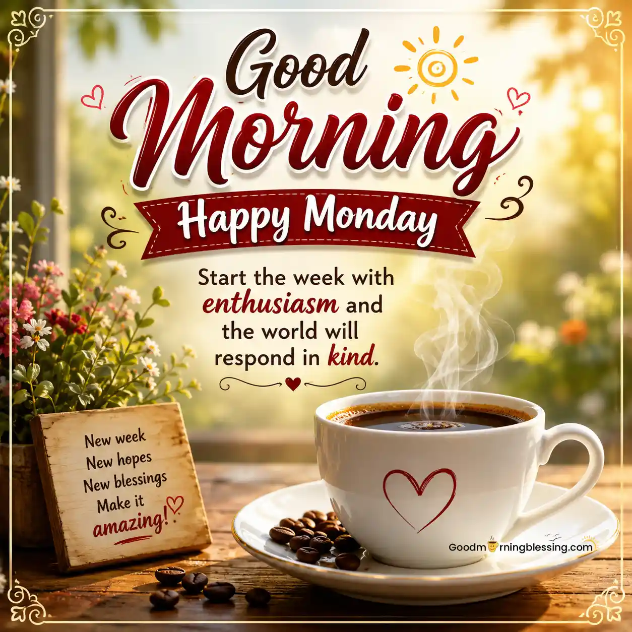Happy Monday Good Morning Free Greetings