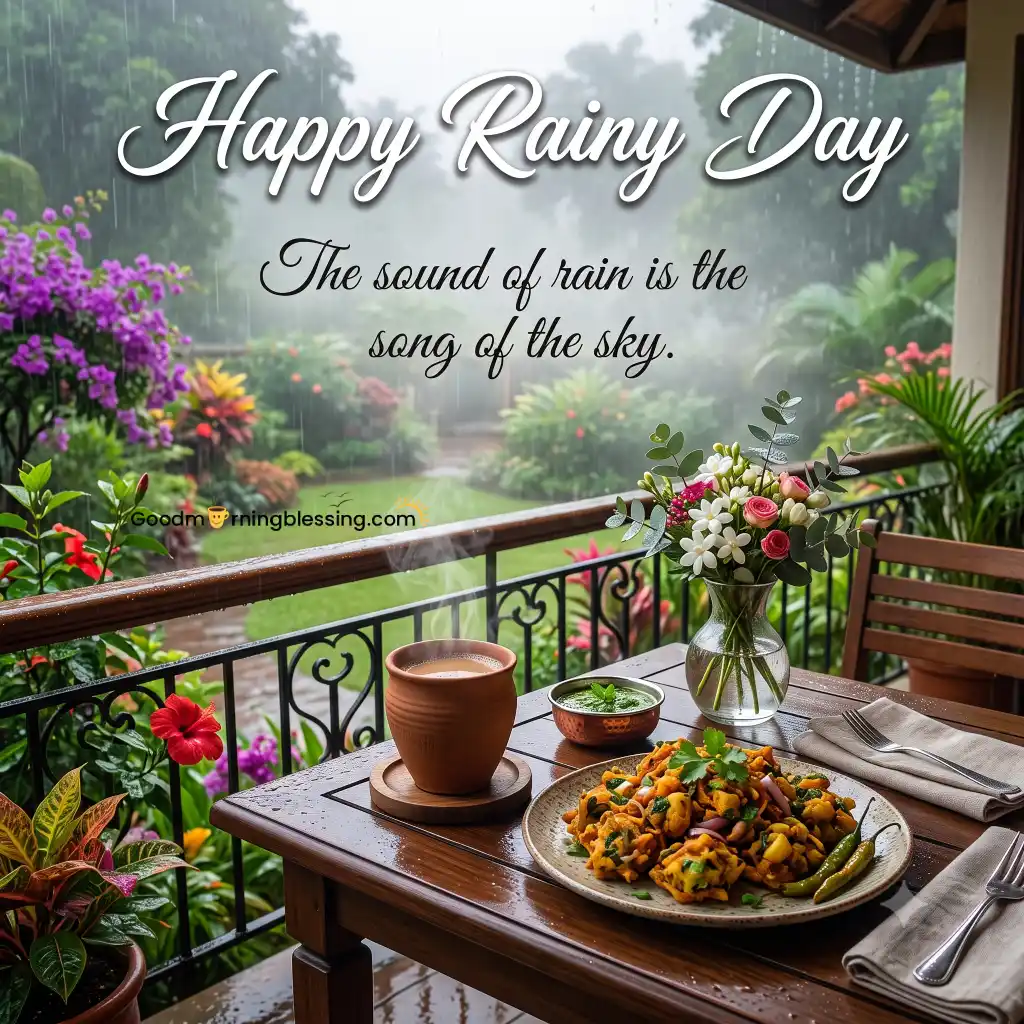 Positive Good Morning Rainy Day Quotes