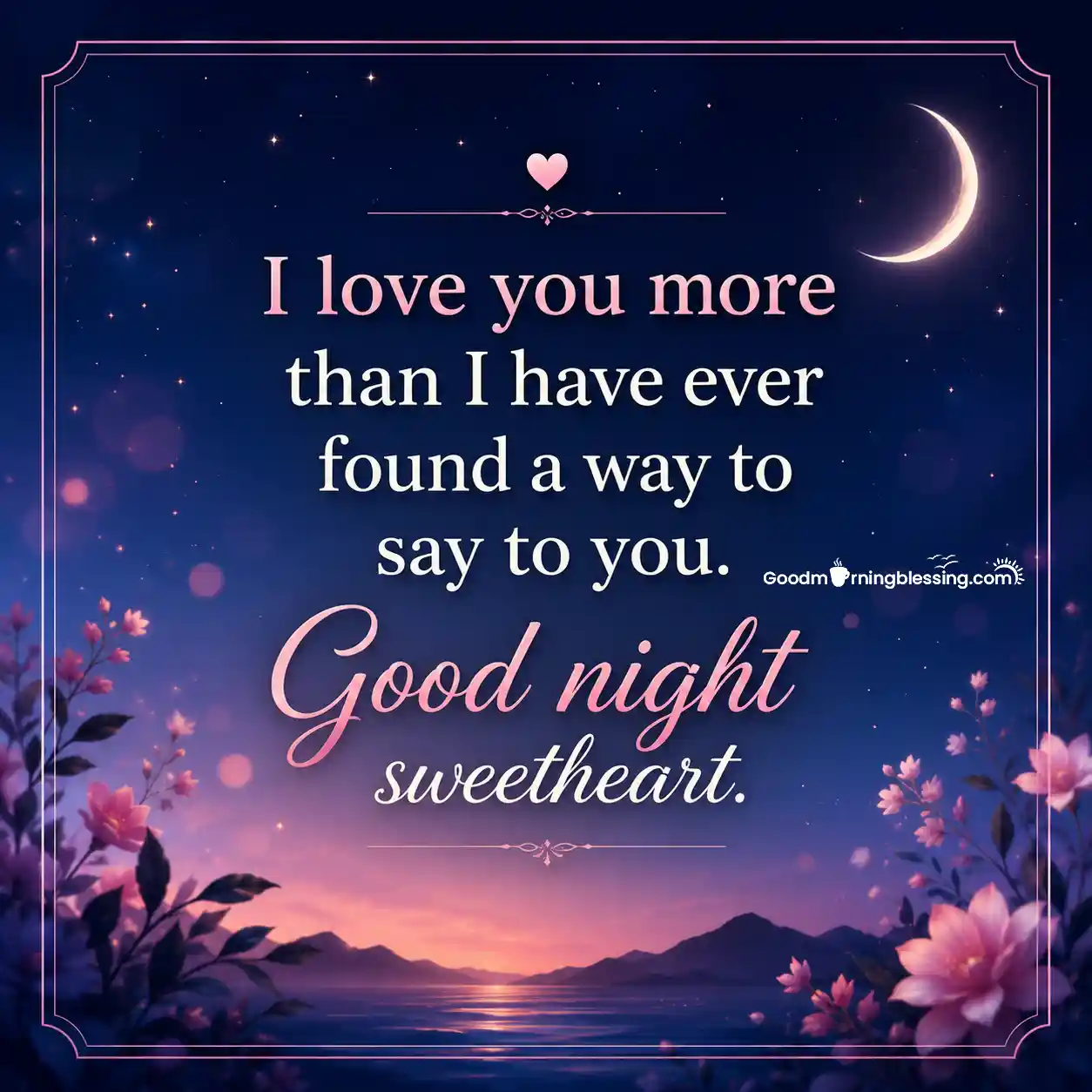 Romantic Good Night Love Images With Quotes For Boyfriend