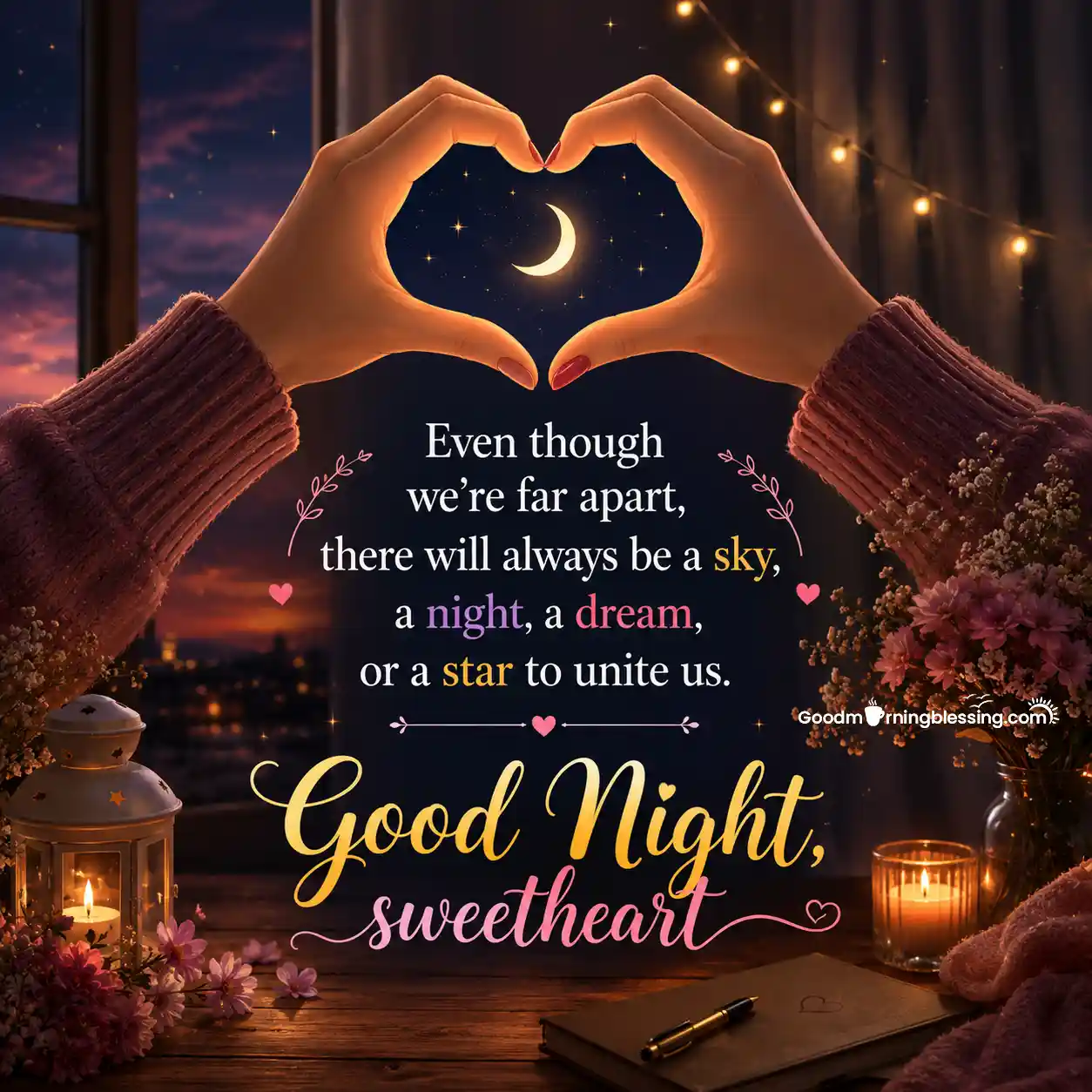 Romantic Good Night Love Images With Quotes For Him