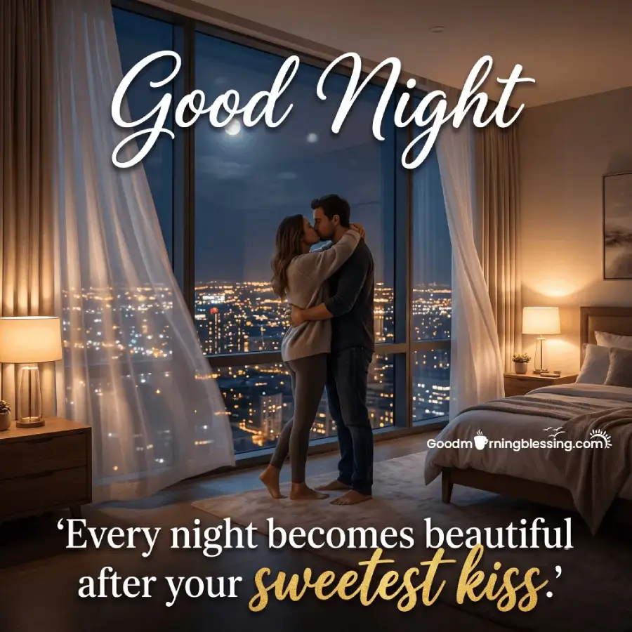 Romantic Kiss Good Night My Love