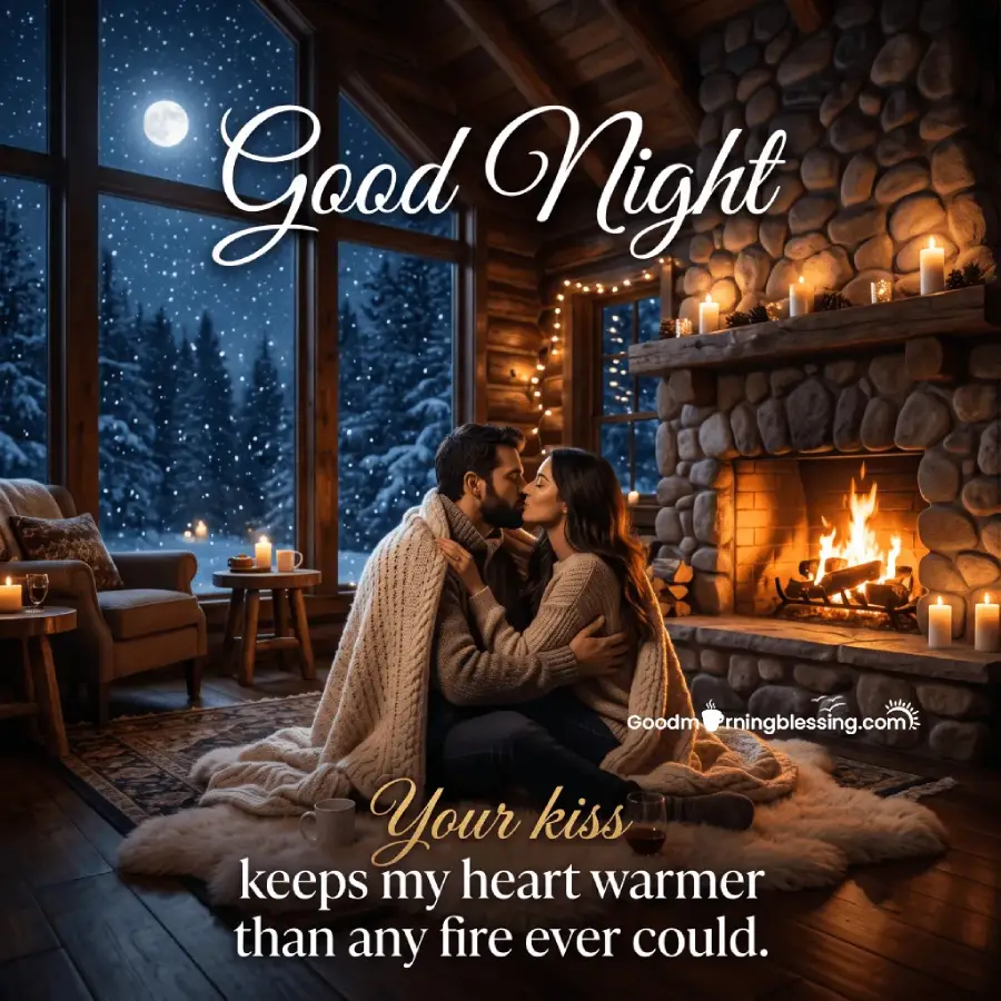 Romantic Sweet Dreams Lover Good Night Kiss