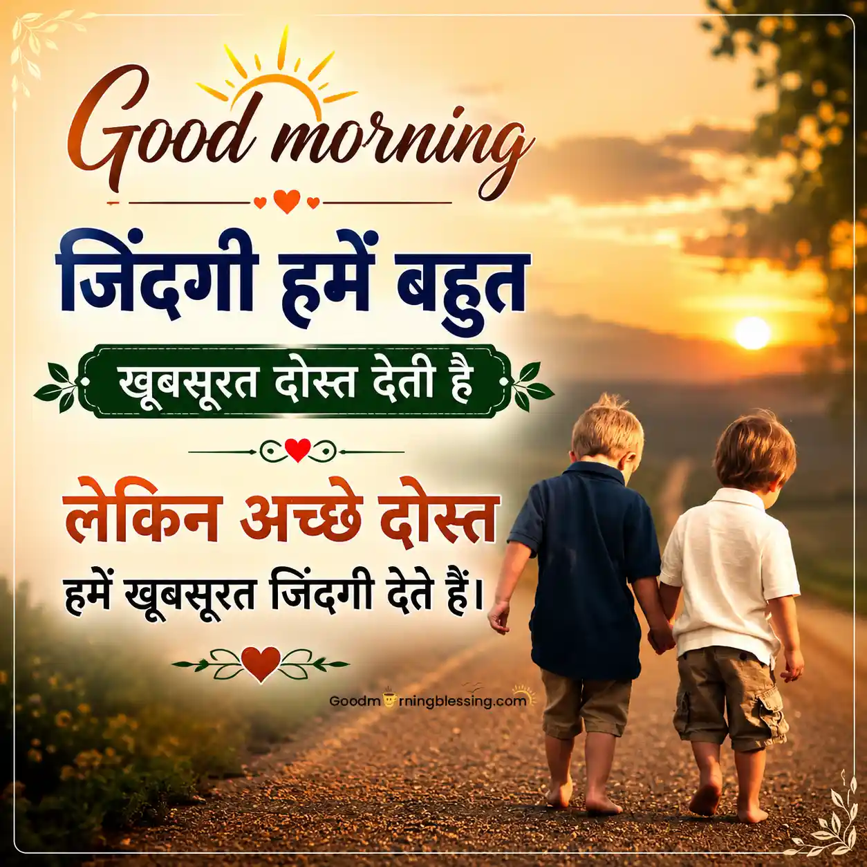 Friendship Good Morning Quotes Hindi
