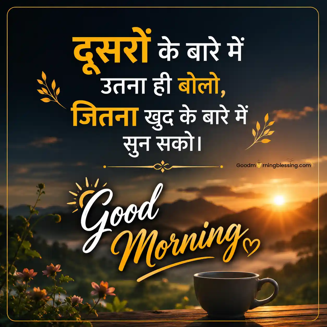 Good Morning Hindi Quote For Life