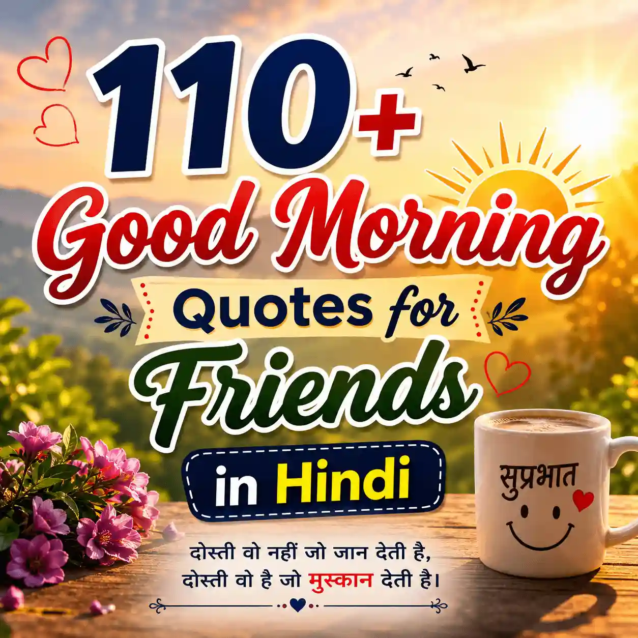 Good Morning Quotes For Friends In Hindi