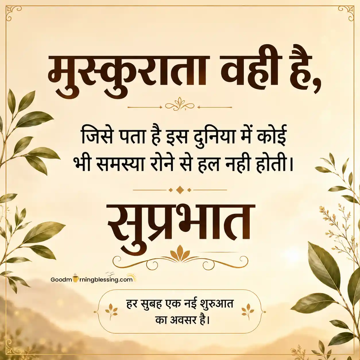 Daily Good Morning Message In Hindi