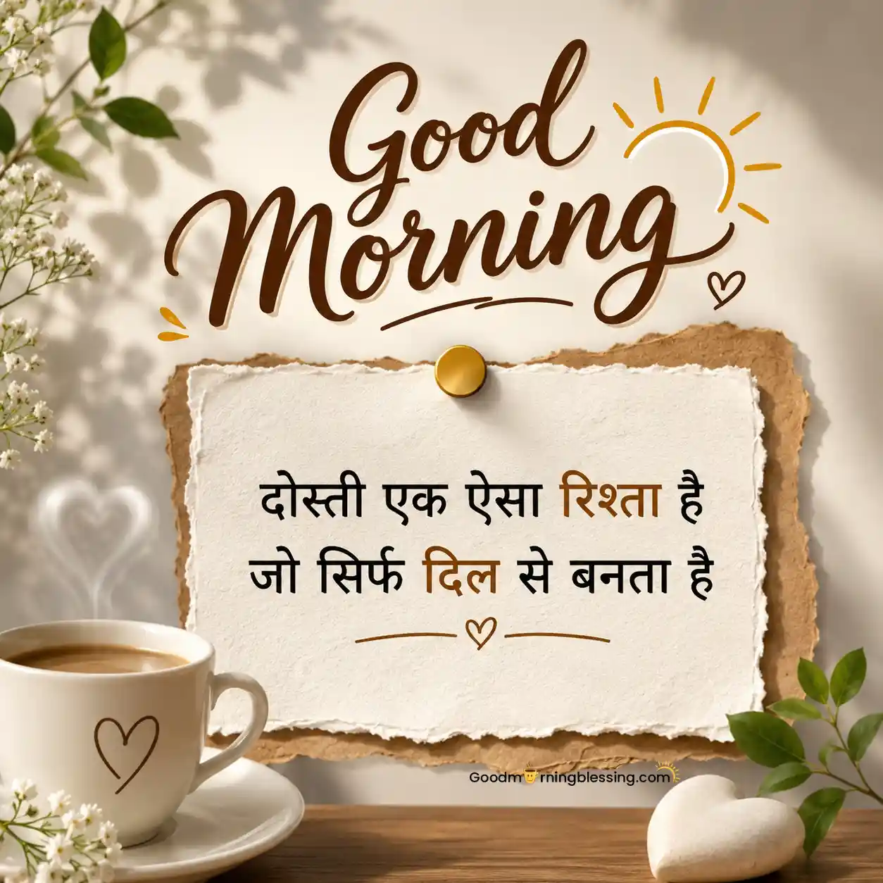 Good Morning Friend Thoughts Hindi