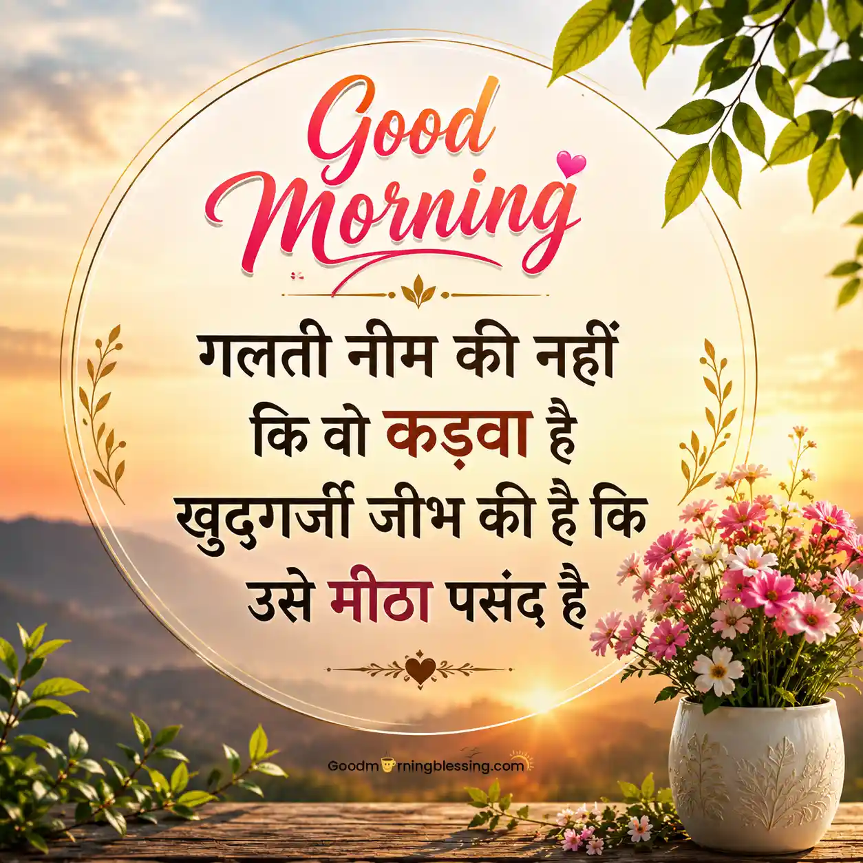Good Morning Hindi Quotes Photo