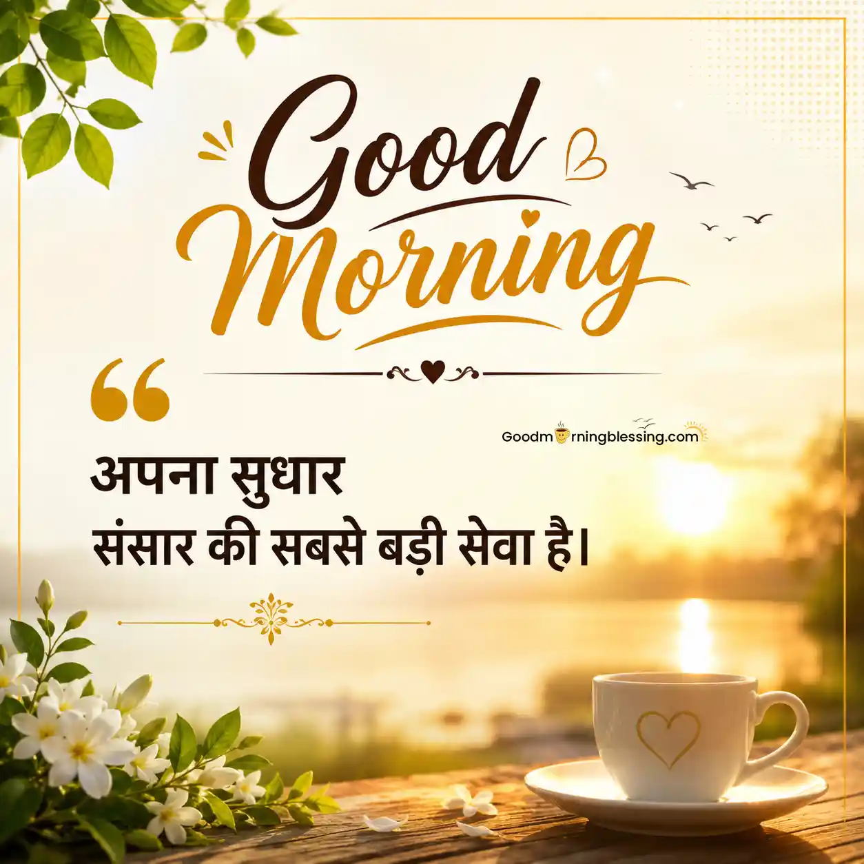 Good Morning Images With Good Thoughts In Hindi​