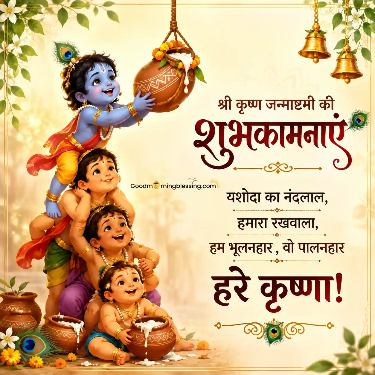Happy Birthday Krishna Bless You In Hindi