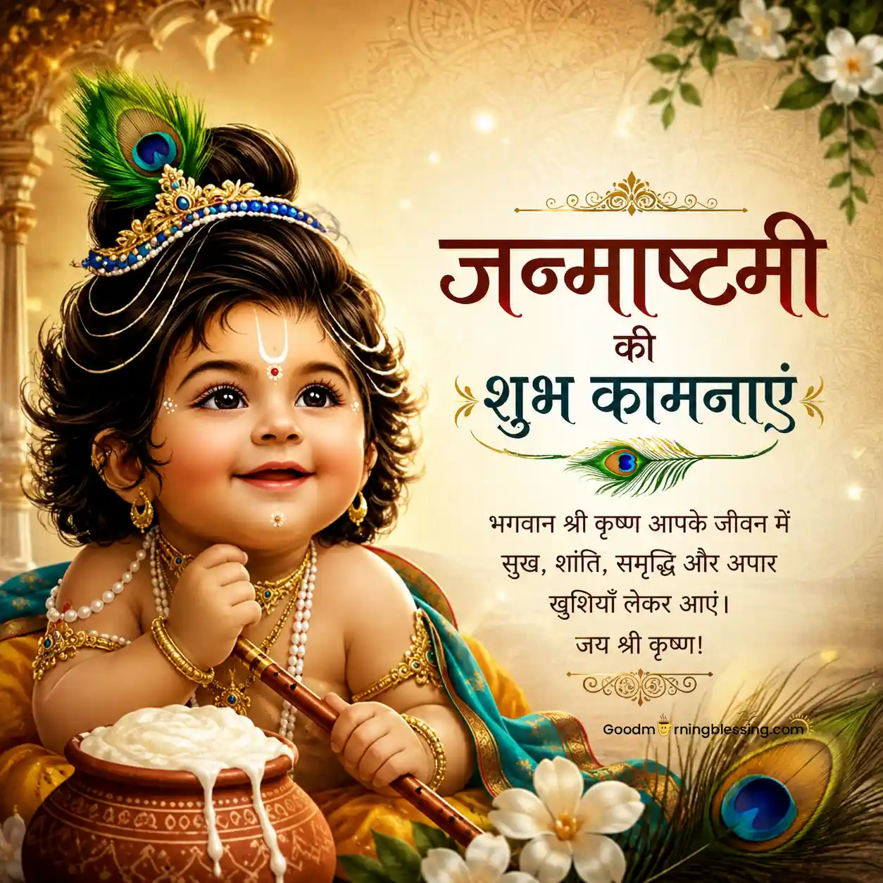 Happy Janmashtami Hindi Images Download
