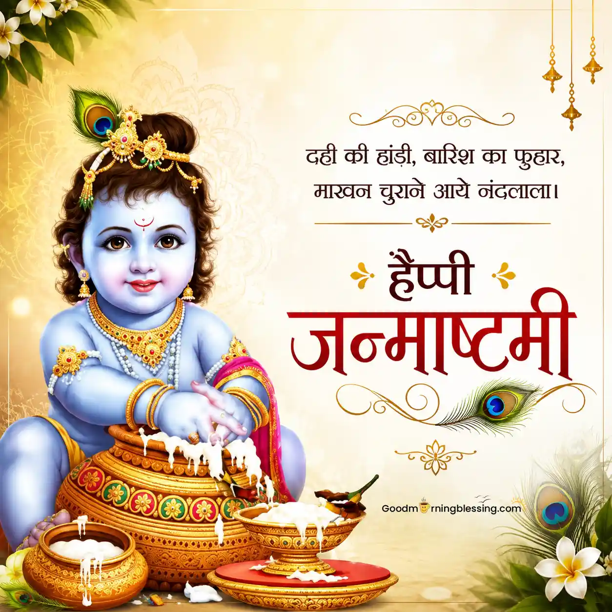 Happy Janmashtami Hindi Images For Whatsapp