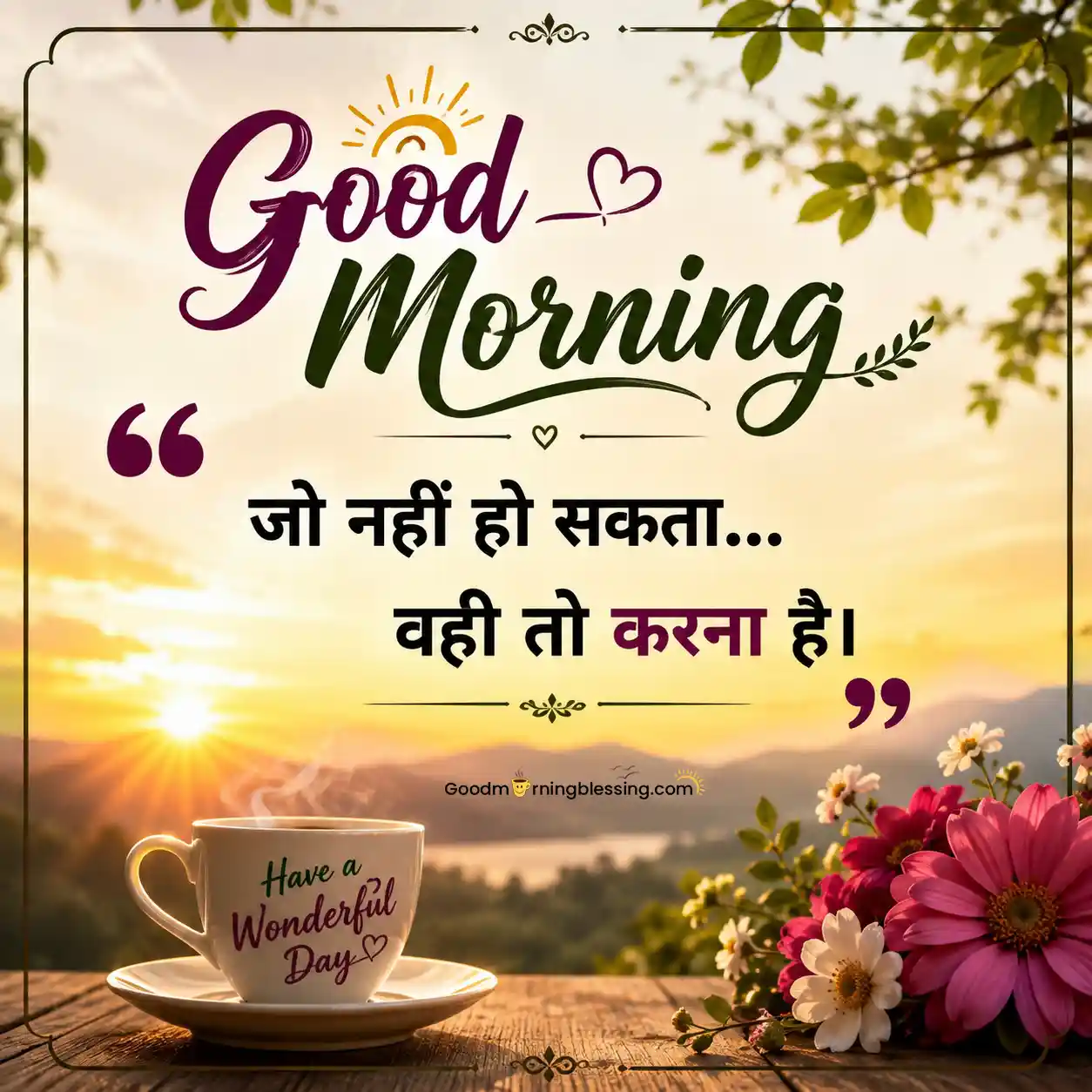 Heart Touching Good Morning Quotes In Hindi