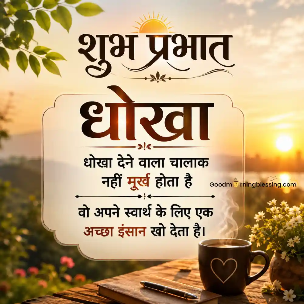 Inspirational Good Morning Hindi Message