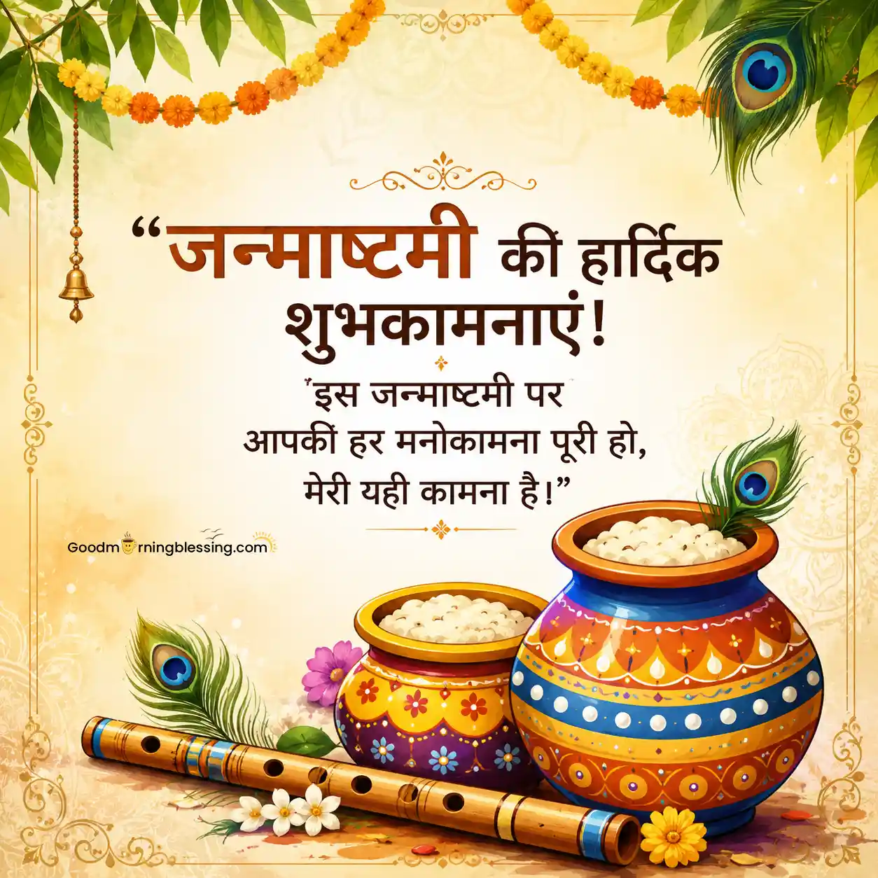 Krishna Janmashtami Wishes In Hindi