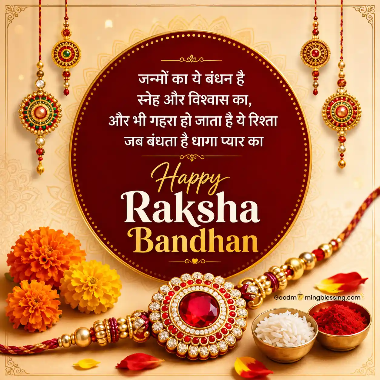 Raksha Bandhan Hindi Image Download