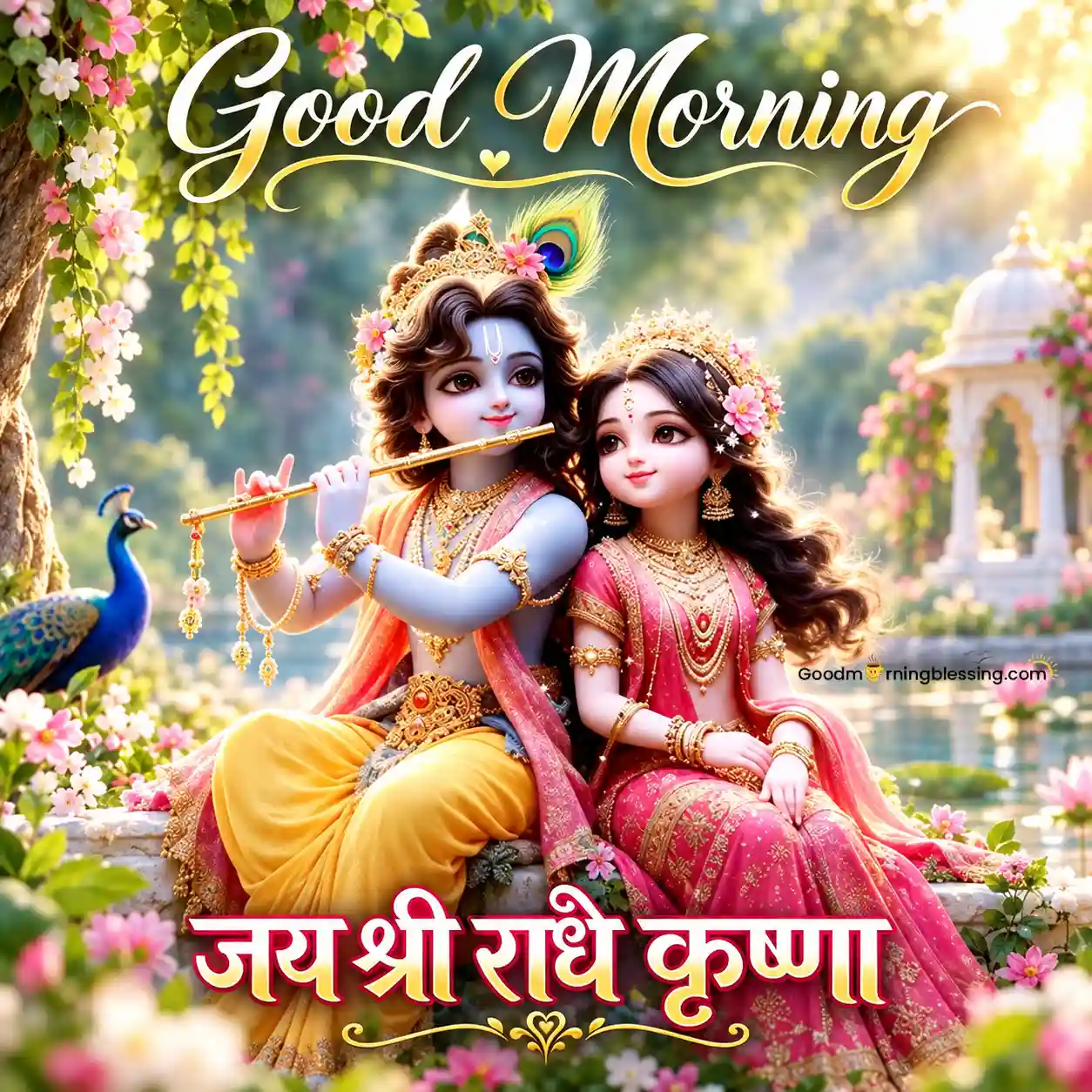 Beautiful Sri Krishna Good Morning Pic