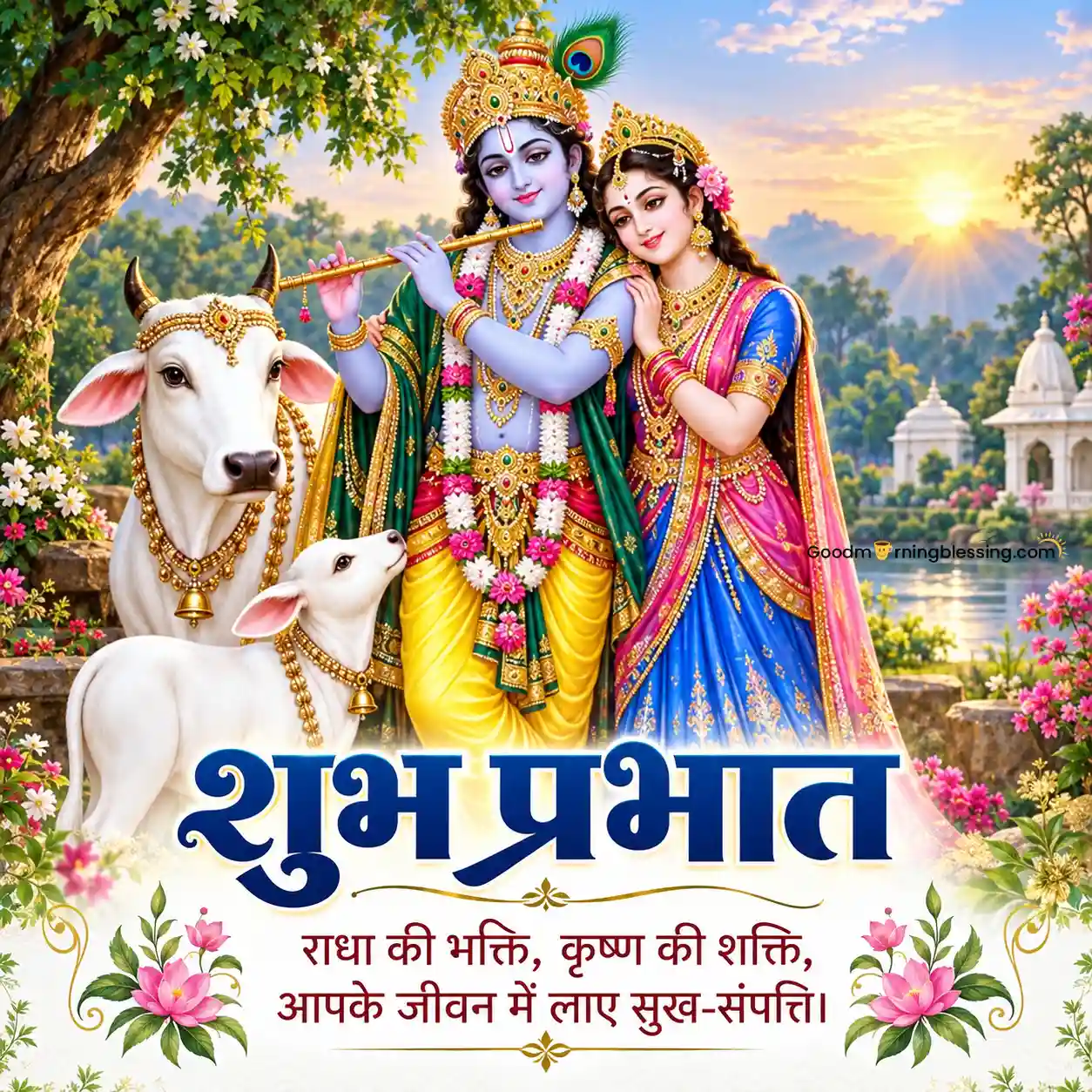 Beautiful Sri Krishna Good Morning Picture
