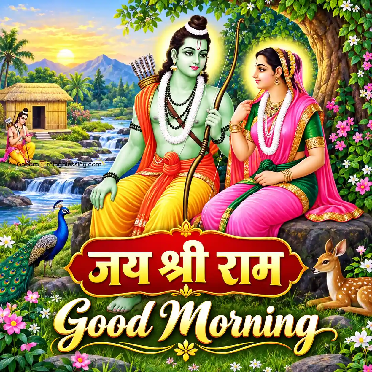 Best Sri Radha Krishna Good Morning Image