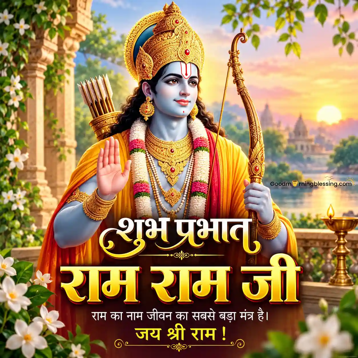 Bhagwan Shree Ram Good Morning Wish Image