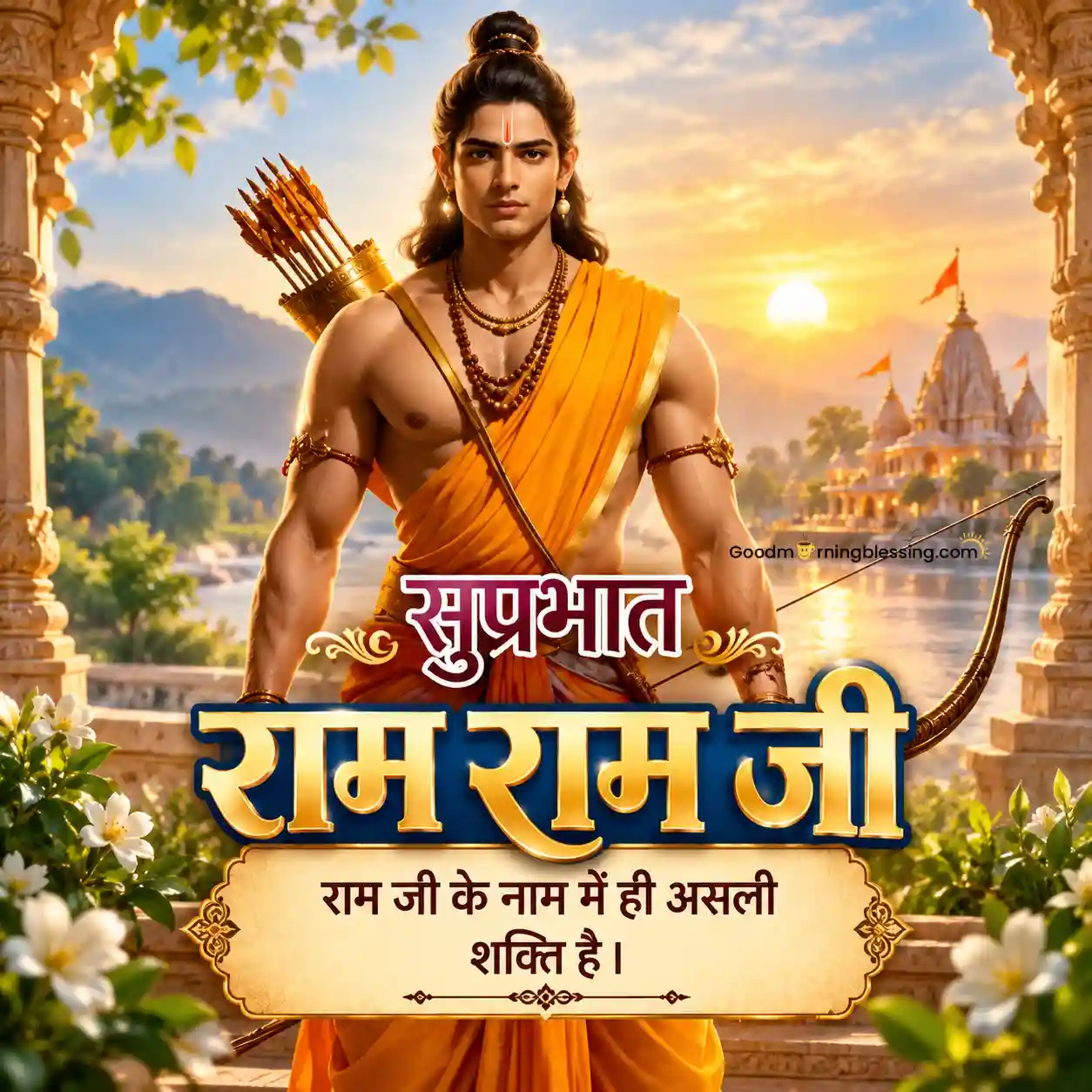 Good Morning Cute Shri Ram Image