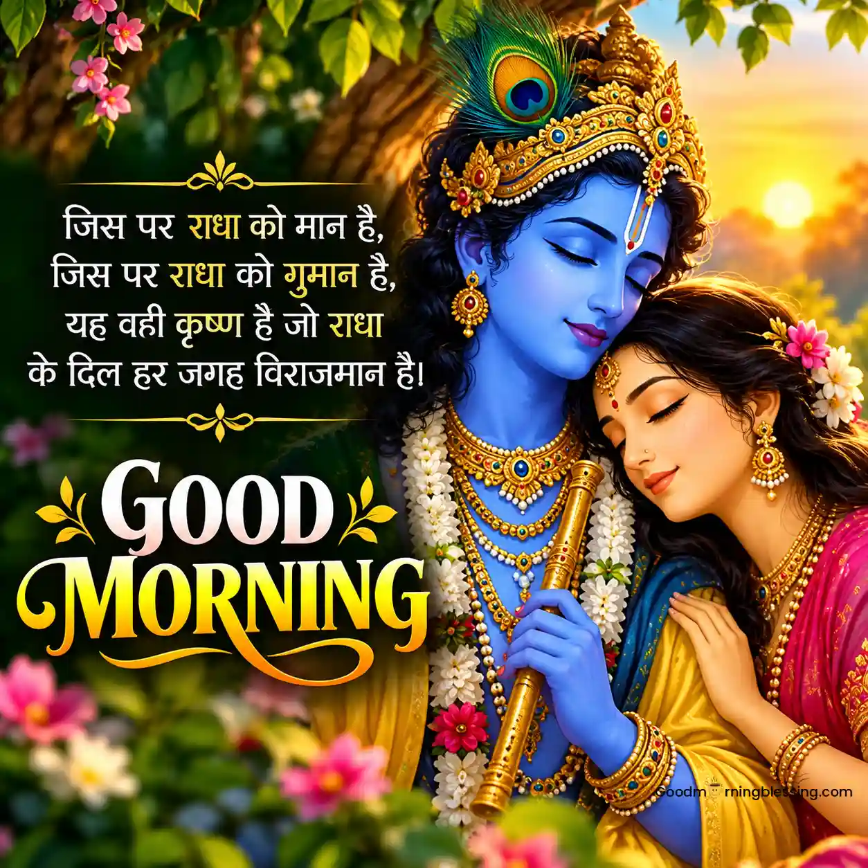Good Morning Lord Krishna Image