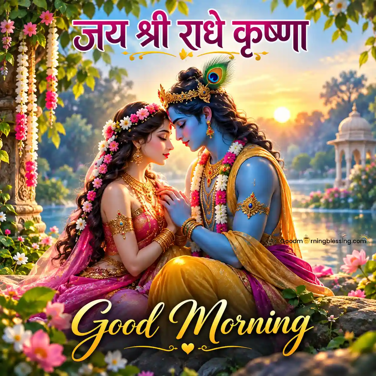 Good Morning Radha Krishna Images