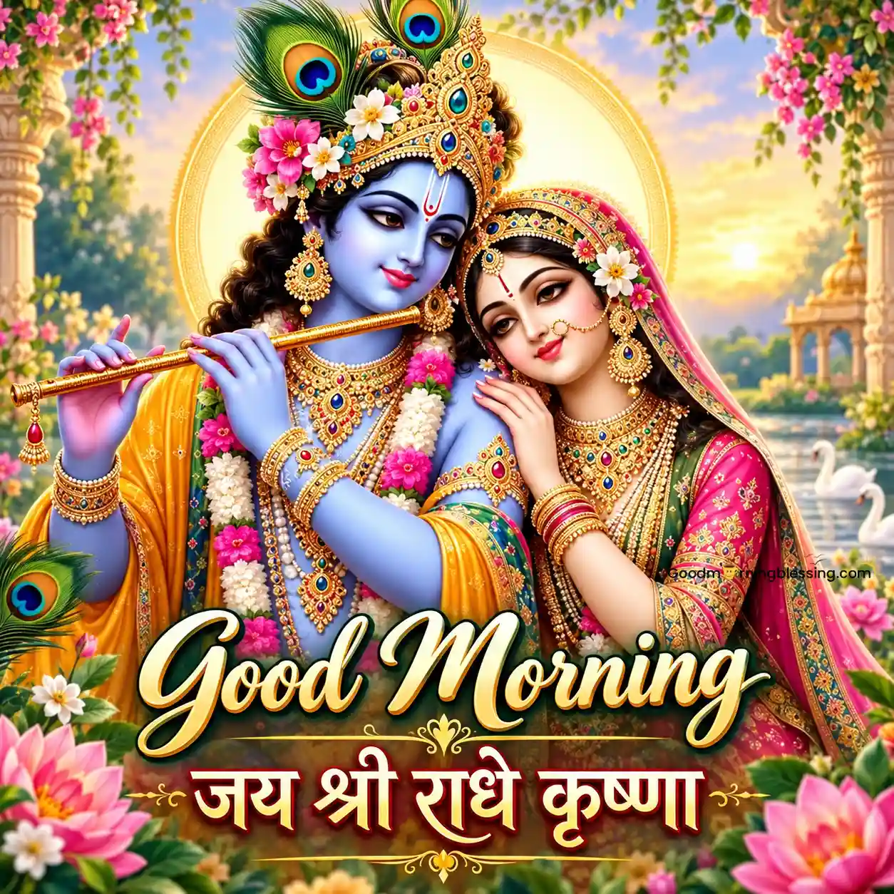 Good Morning Radha Krishna Photos