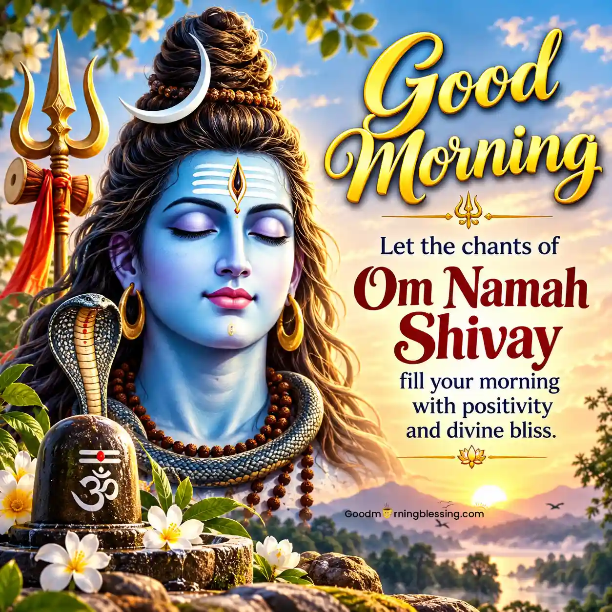 Good Morning Shiva May Mahadev Bless You Image