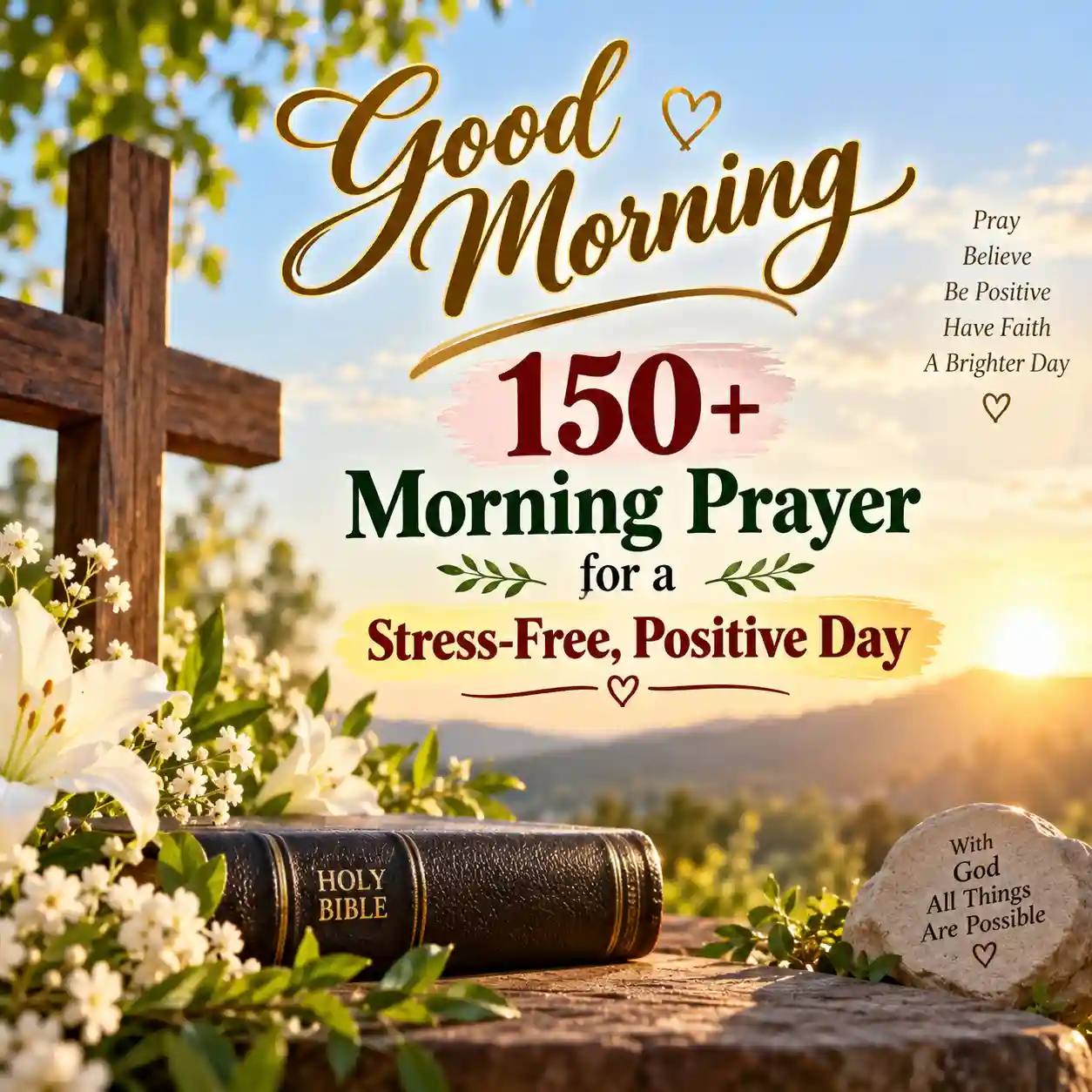 Morning Prayer For A Stress Free, Positive Day