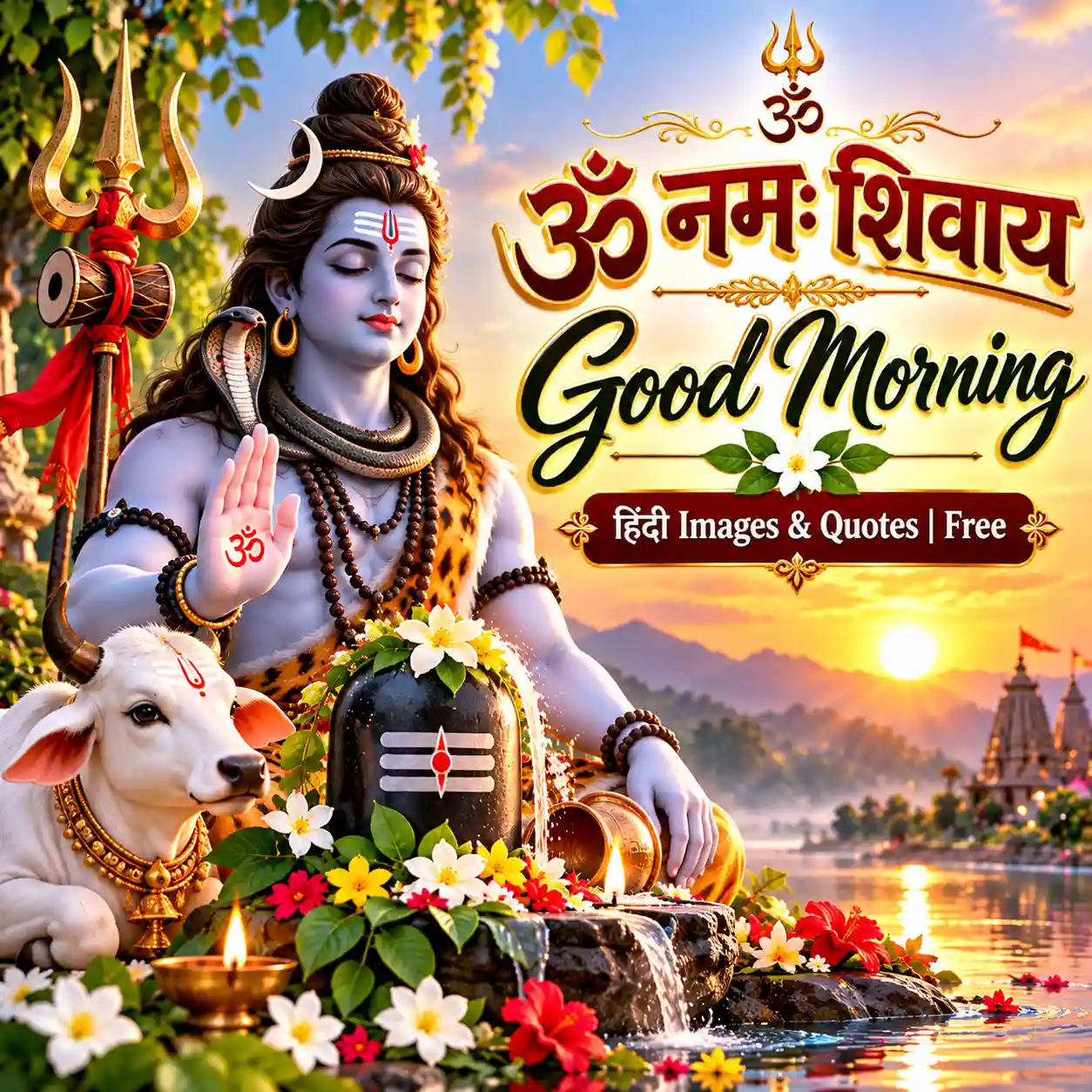 Om Namah Shivay Good Morning Hindi Images & Quotes Free