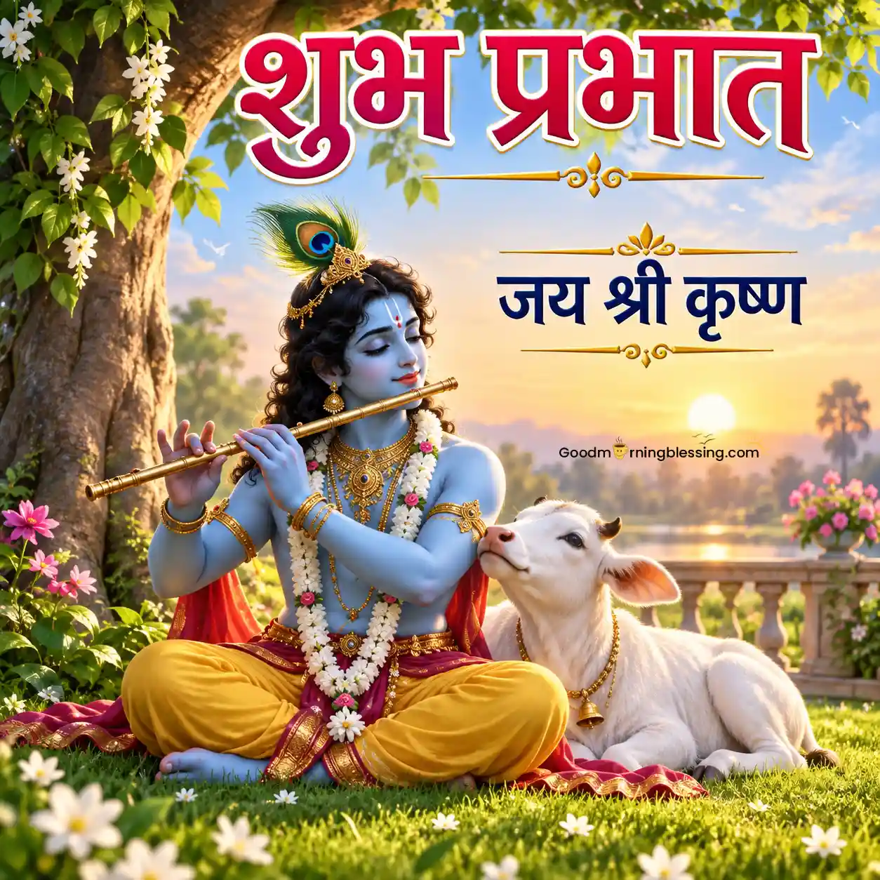 Beautiful Krishna New Good Morning Images