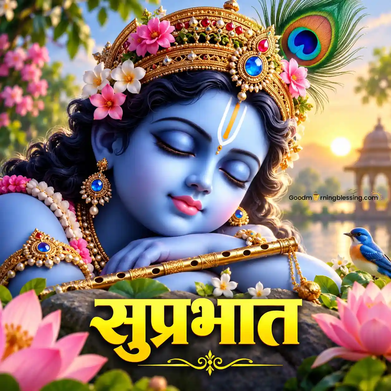 Beautiful Radhe Krishna Good Morning Images