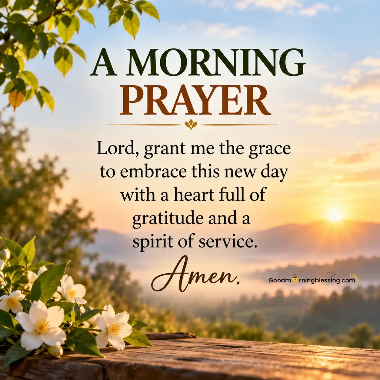 Blessing Jesus Good Morning