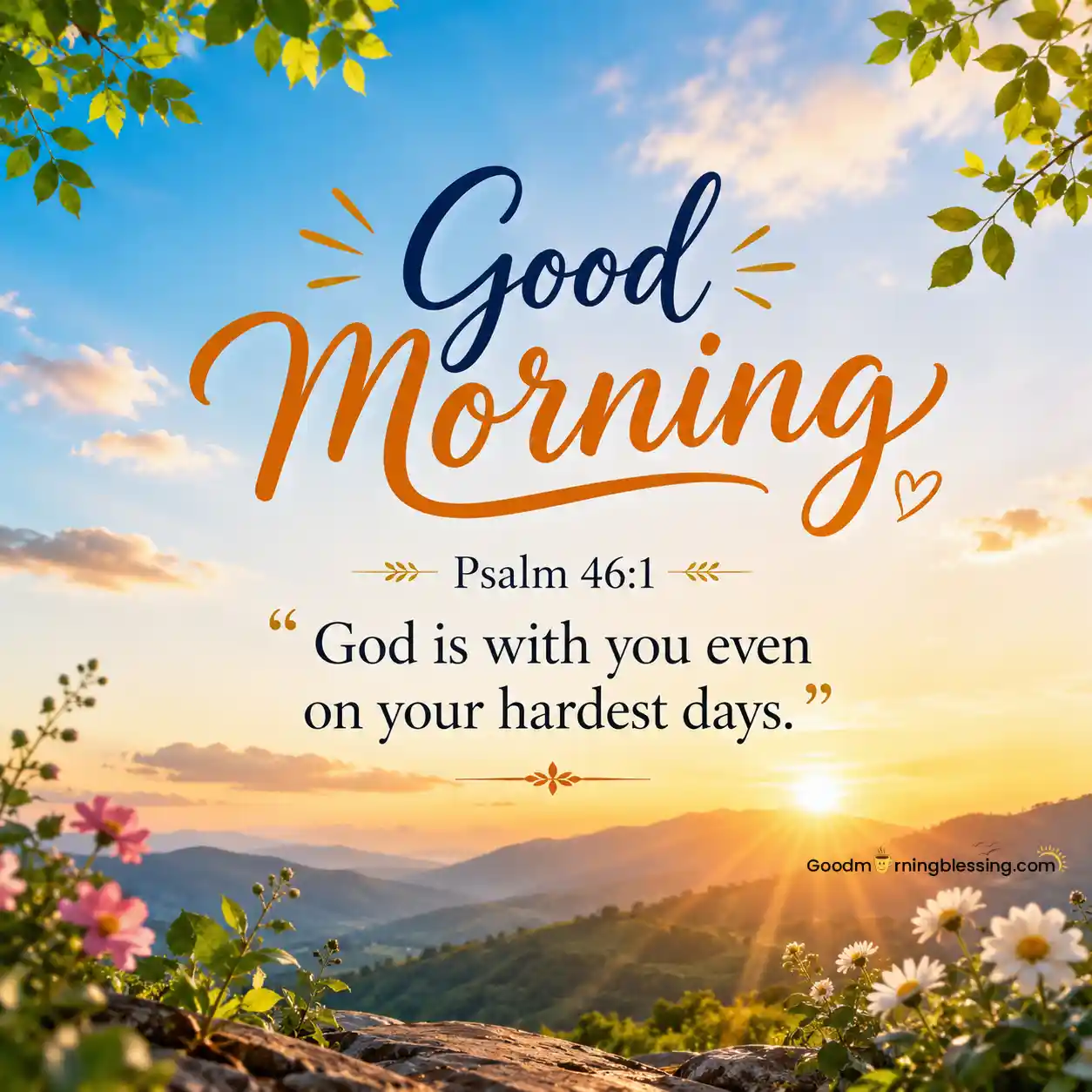 Encouragement Psalm Good Morning Bible Verses