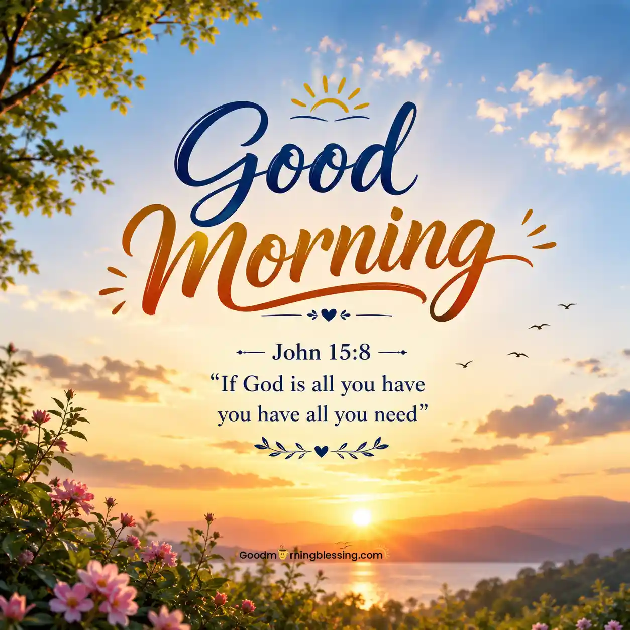 Good Morning Bible Blessings Image