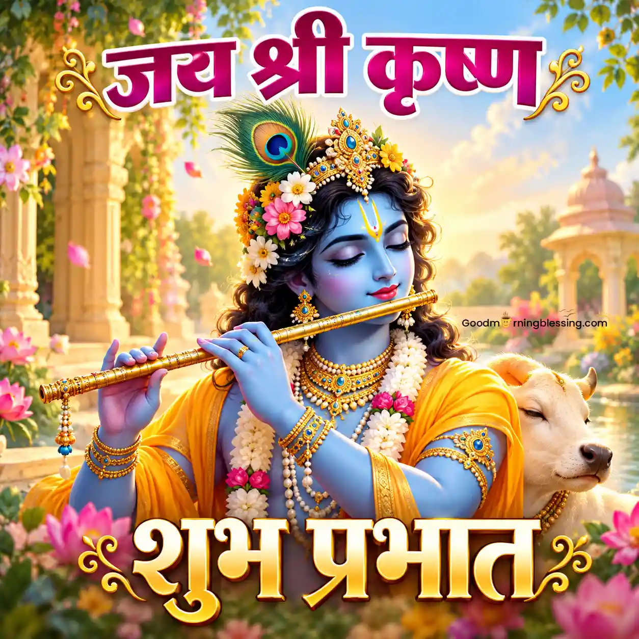 Good Morning Krishna Images With Quotes
